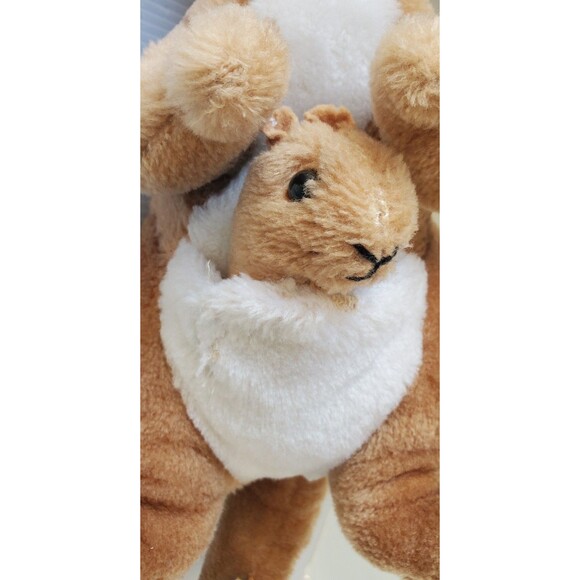 Vintage Dakin KANGAROO Baby JOEY 1975 Cabbie Plush Stuffed Animal 12” Tan Toy - Picture 8 of 13
